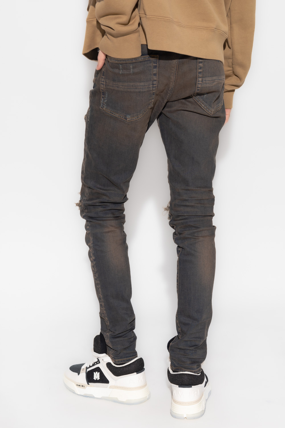 Grey Distressed jeans Amiri - SchaferandweinerShops Japan